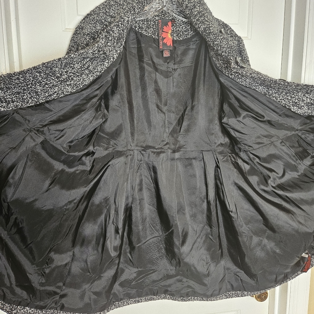 DEBBIE SHUCHAT COLLECTION WOMEN  CHARMING MID LONG TWEED COAT SIZE XL - Picture 4 of 16